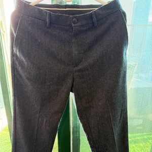 Sunspel Men's Donegal Wool Trousers in Space Blue